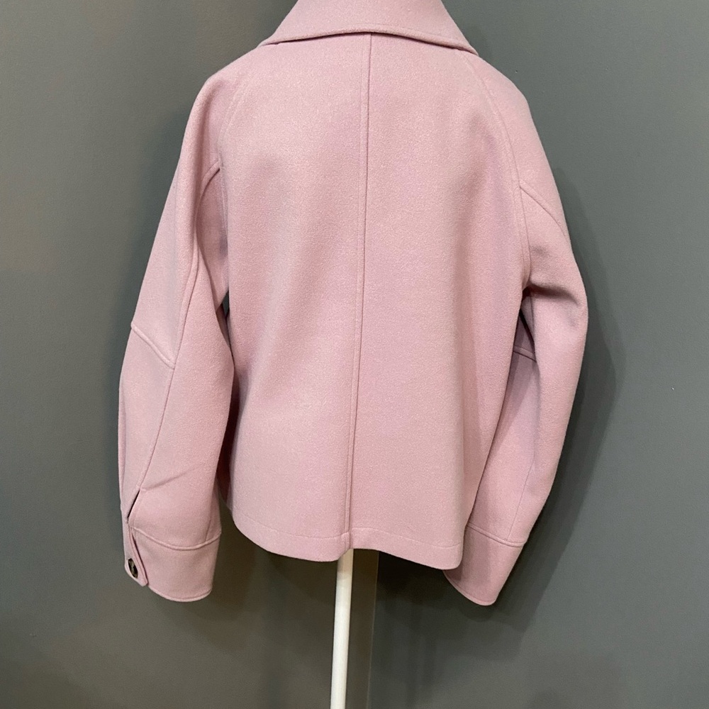 VELVET HEARTS Womens Lavender Oversized Peacoat Soft minimalist Boho Lagenlook M - Picture 3 of 16
